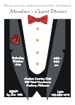 Tuxedo 1 Rehearsal Dinner Invitation