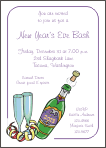New Years Champagne Party Invitation