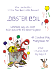 Lobster Boil Invitation