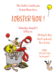 Lobster Boil Invitation