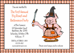 Halloween Pig Pickin' Invitation