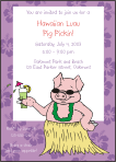 Luau Pig Pickin Invitation