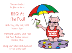 Pool Pig BBQ Invitation