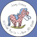 Pastel Colors Rocking Horse Seals