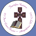 Cross and Bible Pink Seals