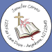 Cross and Bible 2 Pink Seals