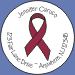 Maroon Awareness Ribbon Seals