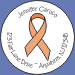 Peach Awareness Ribbon Seals