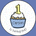 Cupcake 1st Boy Confetti Seals
