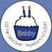 Candles on Cupcake Boy Seals
