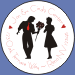 Valentine Silouettes Seals