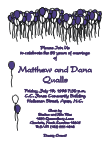 Balloons on Ceiling Anniversary Invitation