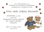 Wedding Teddies Anniversary Invitation
