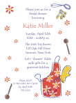 Kitchen Themed, Red Bridal Shower Invitation