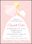 Damask Bride Pink Bridal Shower Invitation