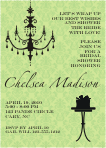 Dasmask Green Wedding Shower Invitation