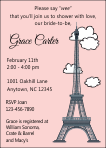 Eiffel Tower Bridal Shower Invitation