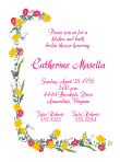 Floral Drape - Yellow Bridal Shower Invitation