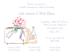 Honeymoon with Golden Goblets Bridal Shower Invitation
