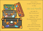 Luggage Honeymoon Bridal Shower Invitation