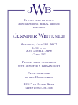 Monogram Bridal Shower Invitation
