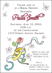 Rings with Ribbon Bridal Shower Invitation
