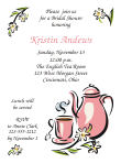 Tea Party Bridal Shower Invitation