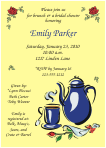 Tea Party 2 Bridal Shower Invitation