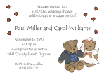 Wedding Teddies Bridal Shower Invitation