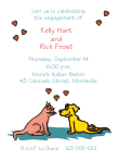 Dog and Cat Engagement Celebration Invitation