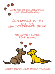 Doggie Love Engagement Celebration Invitation
