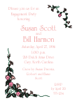 Pink Glories Engagement Celebration Invitation
