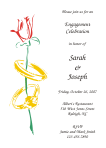 Rose Ring 1 Engagement Celebration Invitation