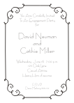 Scrollwork Engagement Celebration Invitation