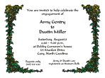 Rose Trellis Yellow Engagement Celebration Invitation