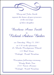 Flourish Border 12 Wedding Invitation