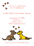 Doggie Love Wedding Invitation