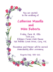 Floral Drape - Purple Wedding Invitation