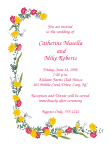 Floral Drape - Yellow Wedding Invitation