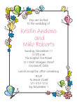 Flowers and Butterflies Wedding Invitation