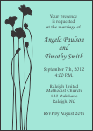 Modern Flowers Wedding Invitation