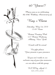 Rose Ring 1 Black & White Wedding Invitation