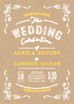 Rustic Font Wedding Invitation