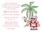Beach Pig Pickin' Rehearsal Dinner Invitation