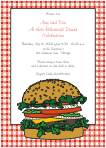 Cheeseburger Rehearsal Dinner Invitation