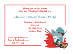 Chinese Takeout Rehearsal Dinner Invitation