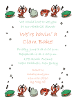 Clam Bake Rehearsal Dinner Invitation