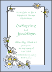 Daisies Blue Rehearsal Dinner Invitation