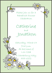 Daisies Green Rehearsal Dinner Invitation
