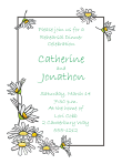 Daisies Rehearsal Dinner Party Invitation